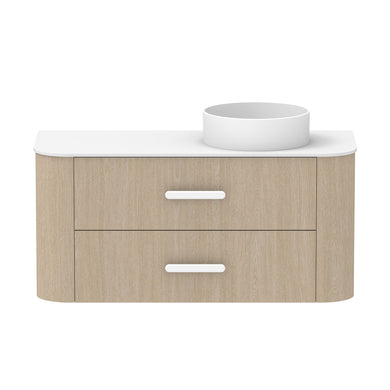 ADP Thea Wall Hung 1200mm Single Right Offset Bowl Vanity Cabinet
