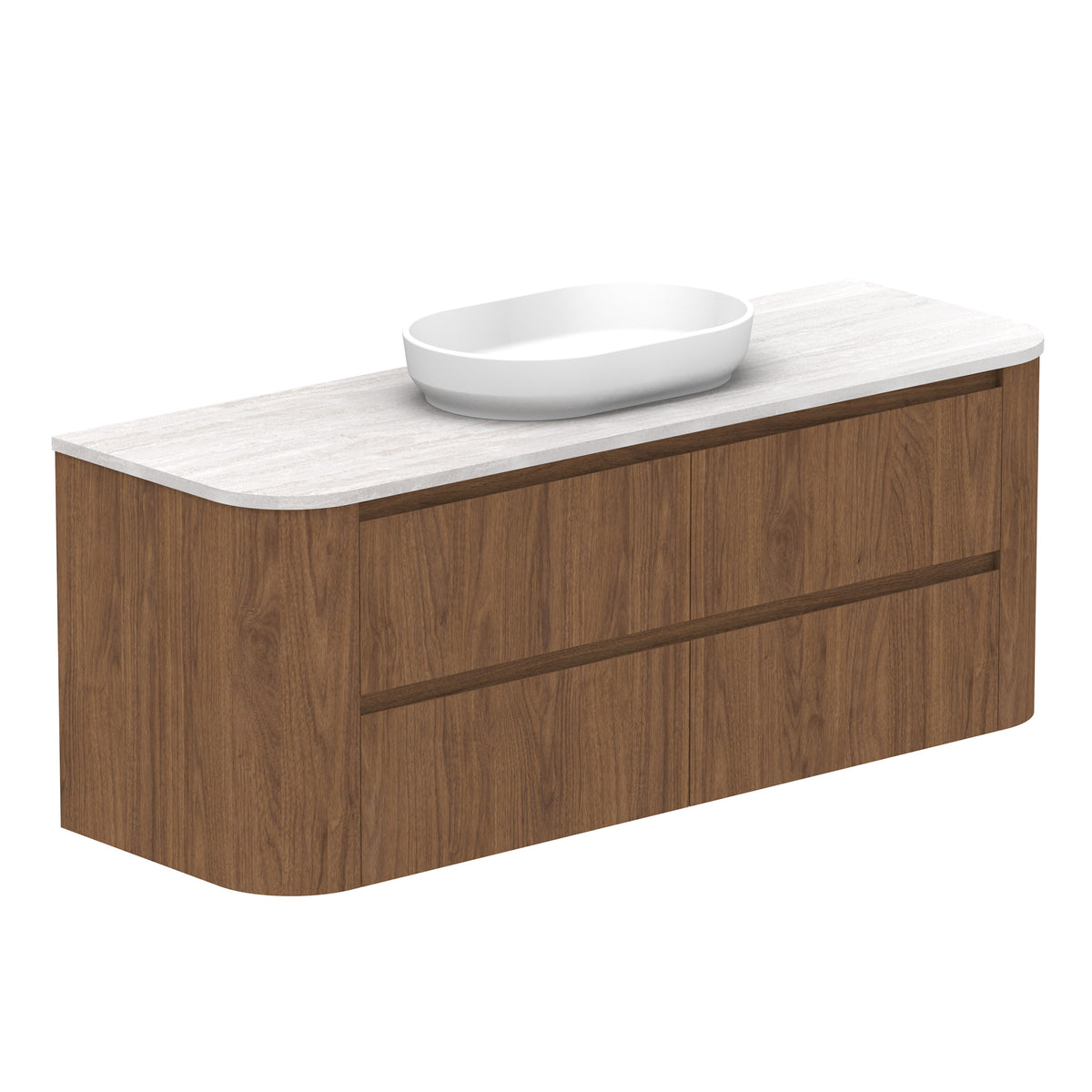 ADP Thea Wall Hung 1500mm Single Center Bowl Vanity Cabinet