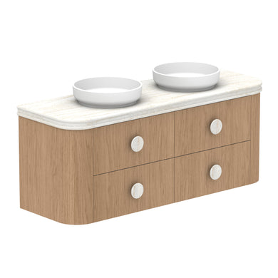 ADP Thea Wall Hung 1500mm Double Bowl Vanity Cabinet