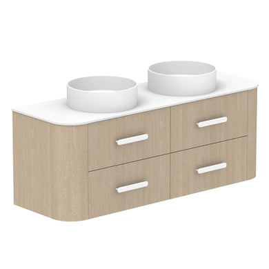 ADP Thea Wall Hung 1500mm Double Bowl Vanity Cabinet