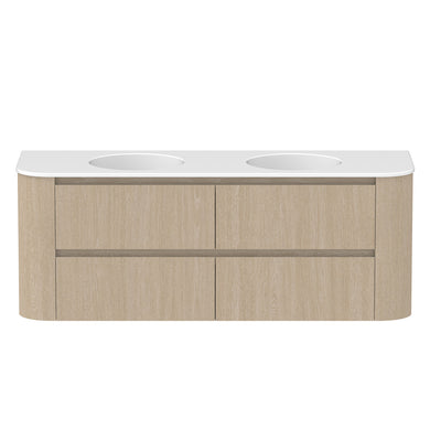 ADP Thea Wall Hung 1500mm Double Bowl Vanity Cabinet