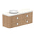 ADP Thea Wall Hung 1500mm Single Left Offset Bowl Vanity Cabinet