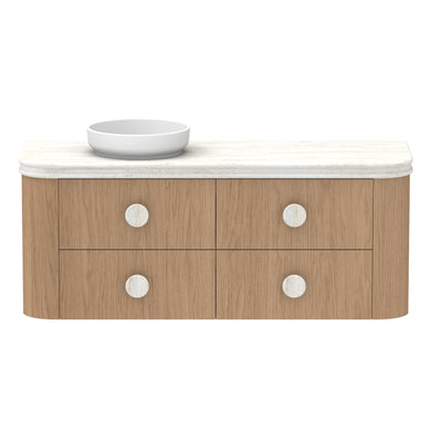 ADP Thea Wall Hung 1500mm Single Left Offset Bowl Vanity Cabinet