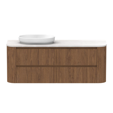 ADP Thea Wall Hung 1500mm Single Left Offset Bowl Vanity Cabinet