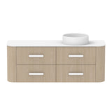 ADP Thea Wall Hung 1500mm Single Right Offset Bowl Vanity Cabinet