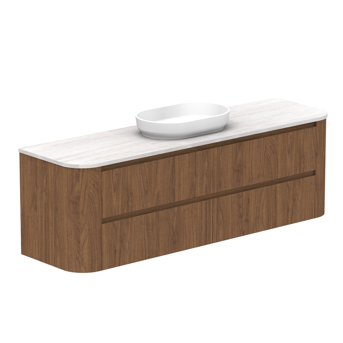 ADP Thea Wall Hung 1800mm Single Center Bowl Vanity Cabinet