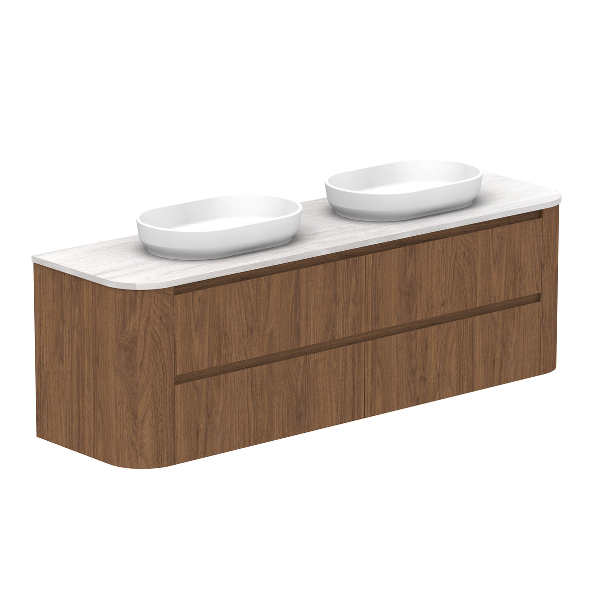 ADP Thea Wall Hung 1800mm Double Bowl Vanity Cabinet