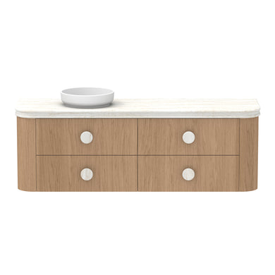ADP Thea Wall Hung 1800mm Single Left Offset Bowl Vanity Cabinet