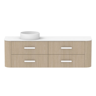 ADP Thea Wall Hung 1800mm Single Left Offset Bowl Vanity Cabinet