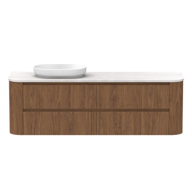 ADP Thea Wall Hung 1800mm Single Left Offset Bowl Vanity Cabinet
