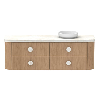 ADP Thea Wall Hung 1800mm Single Right Offset Bowl Vanity Cabinet