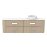 ADP Thea Wall Hung 1800mm Single Right Offset Bowl Vanity Cabinet