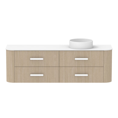 ADP Thea Wall Hung 1800mm Single Right Offset Bowl Vanity Cabinet