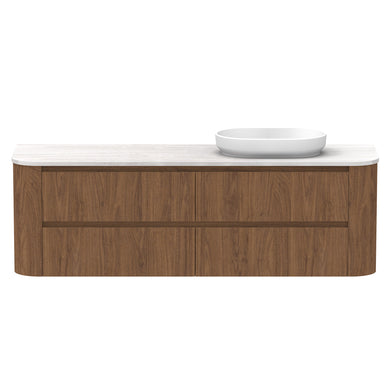 ADP Thea Wall Hung 1800mm Single Right Offset Bowl Vanity Cabinet