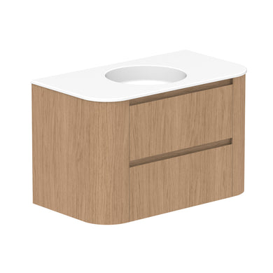 ADP Thea Wall Hung 900mm Single Center Bowl Vanity Cabinet