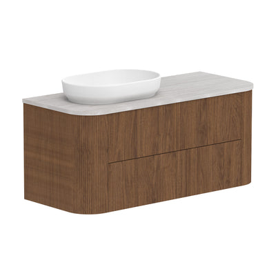 ADP Thirroul Wall Hung 1200mm Single Left Offset Bowl Vanity Cabinet
