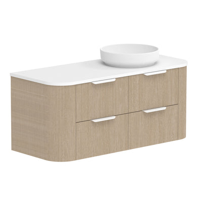 ADP Thirroul Wall Hung 1200mm Single Right Offset Bowl Vanity Cabinet