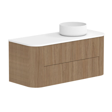 ADP Thirroul Wall Hung 1200mm Single Right Offset Bowl Vanity Cabinet