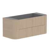ADP Thirroul Wall Hung 1200mm Single Left Offset Bowl Vanity Cabinet