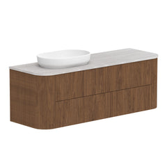 ADP Thirroul Wall Hung 1500mm Single Left Offset Bowl Vanity Cabinet