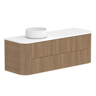ADP Thirroul Wall Hung 1500mm Single Left Offset Bowl Vanity Cabinet