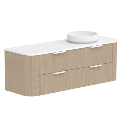 ADP Thirroul Wall Hung 1500mm Single Right Offset Bowl Vanity Cabinet