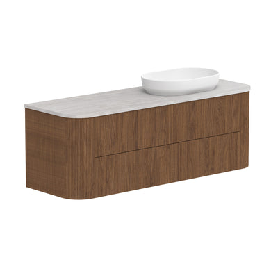 ADP Thirroul Wall Hung 1500mm Single Right Offset Bowl Vanity Cabinet