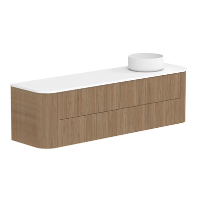 ADP Thirroul Wall Hung 1800mm Single Right Offset Bowl Vanity Cabinet