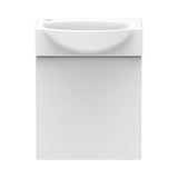 ADP Tiny Semi-Recessed Wall Hung 405mm Single Bowl Vanity Cabinet