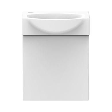 ADP Tiny Semi-Recessed Wall Hung 405mm Single Bowl Vanity Cabinet