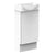 ADP Tiny Semi-Recessed Floor Mount 405mm Single Bowl Vanity Cabinet