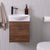 ADP Tiny Semi-Recessed Wall Hung 405mm Single Bowl Vanity Cabinet