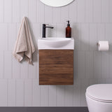 ADP Tiny Semi-Recessed Wall Hung 405mm Single Bowl Vanity Cabinet
