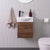 ADP Tiny Semi-Recessed Wall Hung 405mm Single Bowl Vanity Cabinet