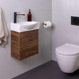 ADP Tiny Semi-Recessed Wall Hung 405mm Single Bowl Vanity Cabinet