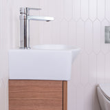 ADP Tiny Semi-Recessed Floor Mount 405mm Single Bowl Vanity Cabinet
