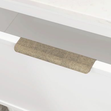Hiku Pull Vanity Handle - Aged Golden Pewter