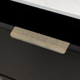 Hiku Pull Vanity Handle - Aged Golden Pewter