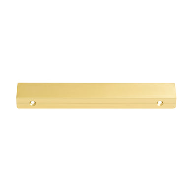 Hiku Pull Vanity Handle - Brushed Golden Brass