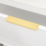 Hiku Pull Vanity Handle - Brushed Golden Brass