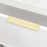 Hiku Pull Vanity Handle - Brushed Light Brass