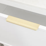 Hiku Pull Vanity Handle - Brushed Light Brass