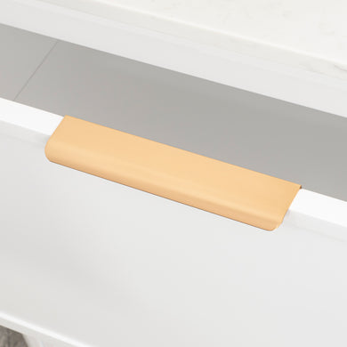 Hiku Pull Vanity Handle - Brushed Rose Gold