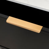 Hiku Pull Vanity Handle - Brushed Rose Gold
