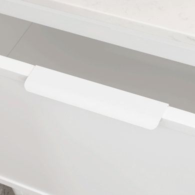 Hiku Pull Vanity Handle - Matte White
