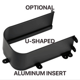 Tura Shaker 1800mm Curved Wall Hung Vanity Cabinet, Matte Black