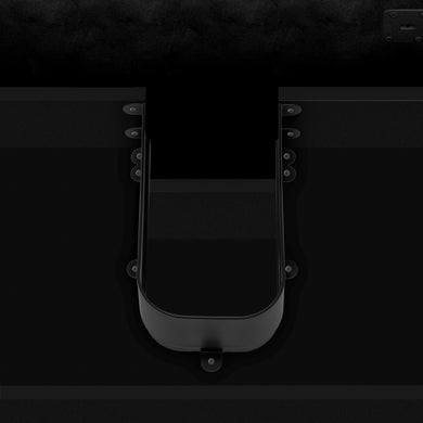 U Shaped Insert Aluminum Under Sink Vanity Drawer Cut Out for Plumbing, Matte Black