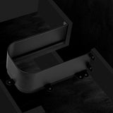 U Shaped Insert Aluminum Under Sink Vanity Drawer Cut Out for Plumbing, Matte Black