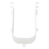 U Shaped Insert Aluminum Under Sink Vanity Drawer Cut Out for Plumbing, Matte White