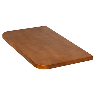 *Clearance* Tura 900mm x 515mm x 40mm Timber Vanity Top, Dark Oak